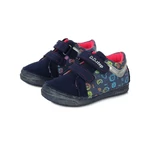 Kép 3/3 - D.D.step, kék, playstation mintás, átmeneti vászon gyerekcipő lányoknak.