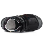 Imagine 4/4 - D.D.Step, negru, cu pula și model de pisoi pentru încălțăminte temporară pentru copii.