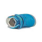 Kép 2/4 - D.D.step, "Barefoot" talpú, kék, autóversenyzős átmeneti gyerekcipő fiúknak.