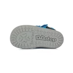 Kép 3/4 - D.D.step, "Barefoot" talpú, kék, autóversenyzős átmeneti gyerekcipő fiúknak.