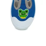 Kép 2/2 - D.D.step, kék színű, békával díszített, gyerek vászoncipő fiúknak.