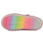 Kép 2/2 - D.D.step, rózsaszín színű, mintás tavaszi gyerekcipő lányoknak.