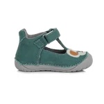 Kép 4/6 - D.D.step, "Barefoot" talpú, zöld, koala mintás tavaszi gyerek vászoncipő fiúknak.