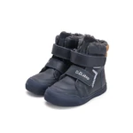 Kép 2/5 - D.D. Step, sötétkék-barna téli fiú cipő