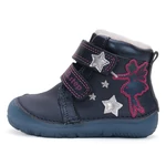 Kép 1/5 - D.D. Step "Barefoot", sötétkék, fluoreszkáló téli lány cipő