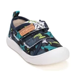 Imagine 3/5 - Pantofi D.D. Step, bleumarin, din pânză cu model, pentru băieți
