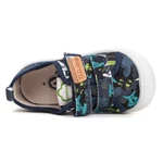 Imagine 4/5 - Pantofi D.D. Step, bleumarin, din pânză cu model, pentru băieți