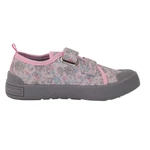 Kép 4/5 - Púder rózsaszín, virágos  vászoncipő lányoknak