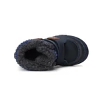 Kép 4/5 - Sötét kék, valódi bőr d.d. step téli bakancs fiúknak