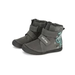 Kép 4/5 - Foszforeszkálós, szürke, dínós, d.d. step téli bakancs fiúknak