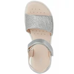 Kép 2/3 - Geox, ezüst színű, gyerek szandál  lányoknak.