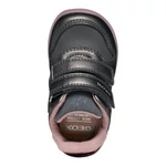 Kép 3/4 - Geox, szürke,virágos átmeneti gyerekcipő lányoknak.