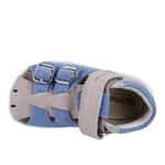 Kép 3/4 - Richter kék-szürke, orrpántos fiú szandál
