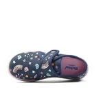 Kép 2/2 - Richter, kék színű, mintás, gyerek vászoncipő lányoknak