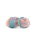 Kép 4/6 - Richter, kék, virágos szandál lányoknak.