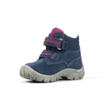 Kép 2/3 - Richter, kék-rózsaszín színű, vízálló, lány téli gyerekcipő.