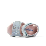 Kép 3/3 - Richter, kék színű, szívecskés gyerek szandál lányoknak.