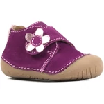 Kép 1/3 - Richter, lila, virágos, puha talpú gyerekcipő lányoknak.