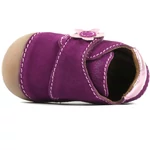 Kép 2/3 - Richter, lila, virágos, puha talpú gyerekcipő lányoknak.