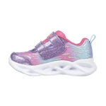 Kép 4/5 - Skechers, csillogós, villogó talpú sport cipő lányoknak.