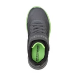 Imagine 2/4 - Pantofi sport Skechers, culoare gri-verde, spuma cu memorie pentru baieti.