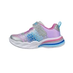 Kép 3/3 - Skechers, ezüst-lila , villogó talpú, sport cipő lányoknak
