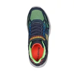 Kép 2/3 - Skechers, kék-zöld színű, villogó talpú, sportcipő fiúknak.