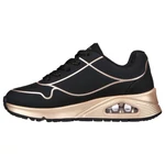 Kép 3/5 - Skechers, fekete-arany színű, memória habos sportcipő lányoknak.