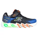 Kép 2/5 - Skechers, fekete-kék színű, villogó talpú, sportcipő nagyfiúknak.
