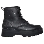 Imagine 2/5 - Ghete negre Skechers cool pentru fete