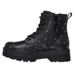 Imagine 3/5 - Ghete negre Skechers cool pentru fete