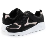 Kép 2/5 - Fekete vagány Skechers lány sportcipő