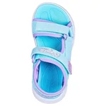 Kép 4/4 - Villogó, türkiz-lila lány Skechers szandál
