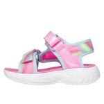 Kép 3/4 - Villogó, unikornisos lány Skechers szandál