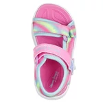 Kép 4/4 - Villogó, unikornisos lány Skechers szandál