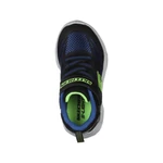 Kép 4/5 - Skechers, fekete alapon kék-zöld színű, villogó talpú, sport cipő fiúknak.