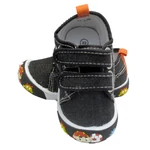 Kép 2/2 - Super Cool, fekete színű, két tépőzáras, gyerek vászoncipő fiúknak