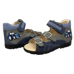 Kép 2/3 - Kék, traktoros Szamos supinált szandál fiúknak