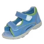 Imagine 1/2 - Pasul doi sandale din piele albastru d, d cu Velcro baietel