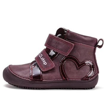 Bordó, D.D. Step barefoot cipő lányoknak