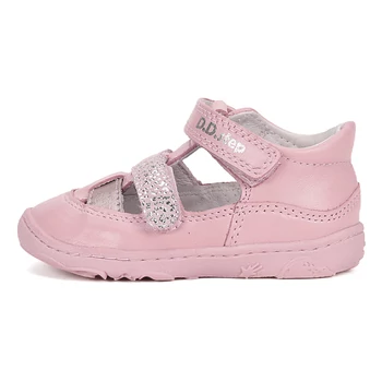 D.D. Step "Barefoot", rózsaszín-ezüst, tavaszi lány cipő