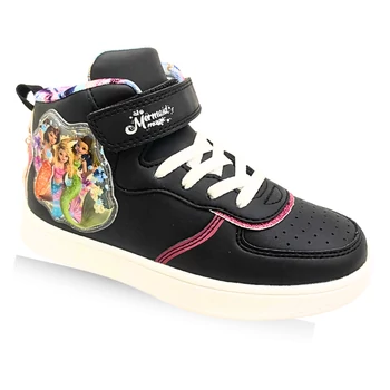 Mermaid Magic fekete lány cipő sellő mintával