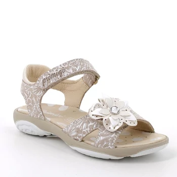 Primigi, bézs virágos lány szandál