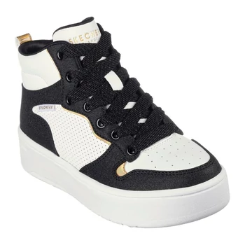 Skechers, fekete fehér színű, magas szárú cipő lányoknak