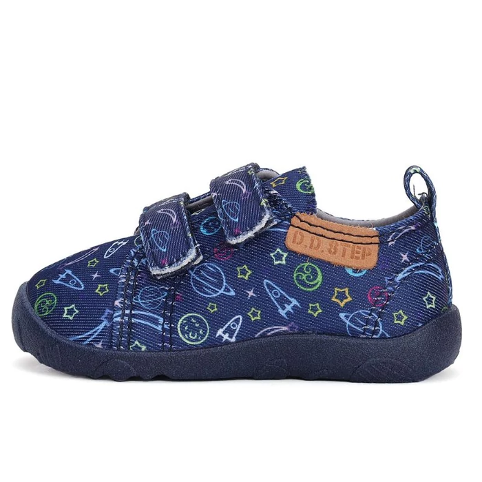 D.D. Step "Barefoot", űrhajós fiú vászoncipő
