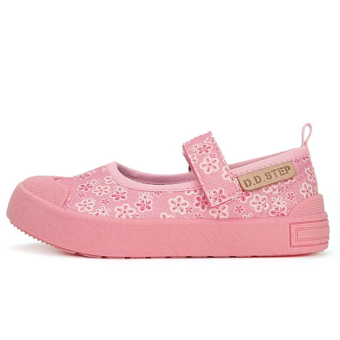 D.D. Step, virágos, nyitott lány vászoncipő