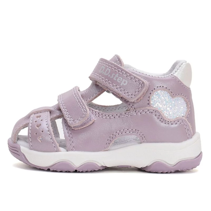 Orrpántos, szívecskés D.D. Step szandál lányoknak