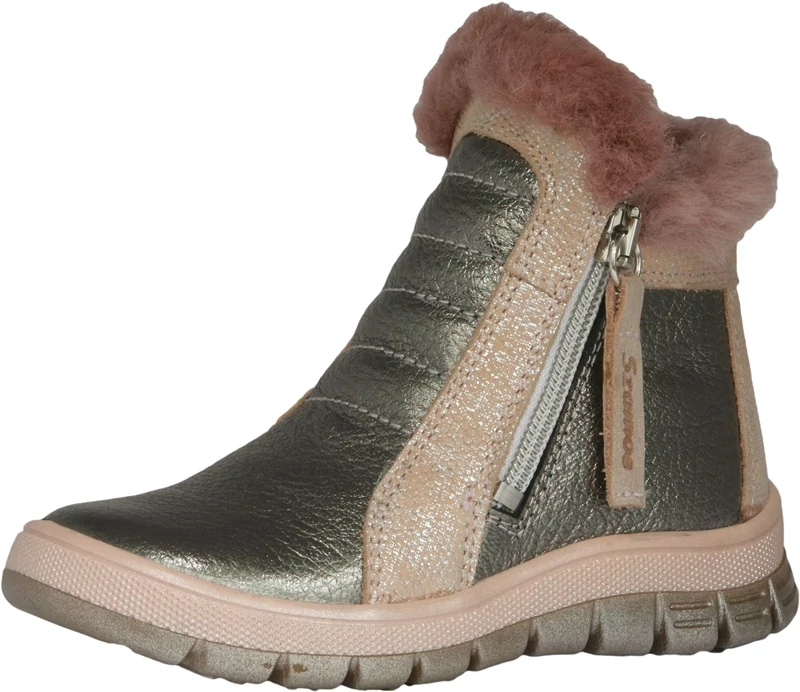 Szamos, szőrmés téli lány cipő