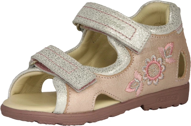 Szamos, supinált talpú virágos lány szandál