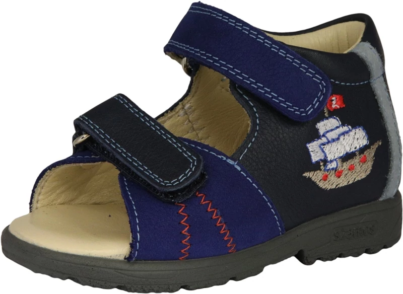 Szamos, supinált hajó mintás, fiú szandál